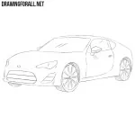 How to Draw a Toyota GT86