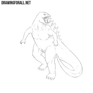 How to draw Godzilla