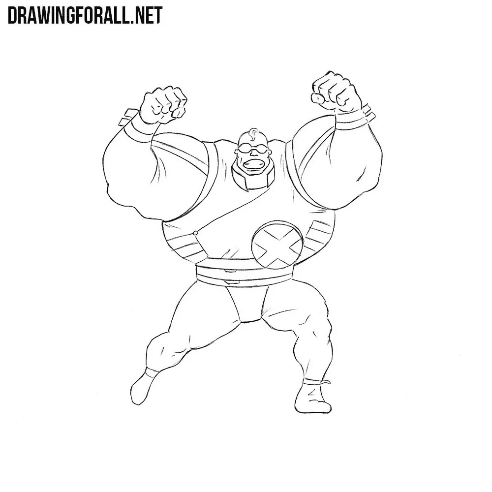 How to Draw Strong Guy