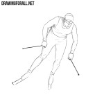 How to Draw a Skier