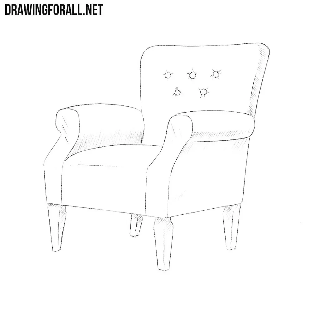 How To Draw An Armchair