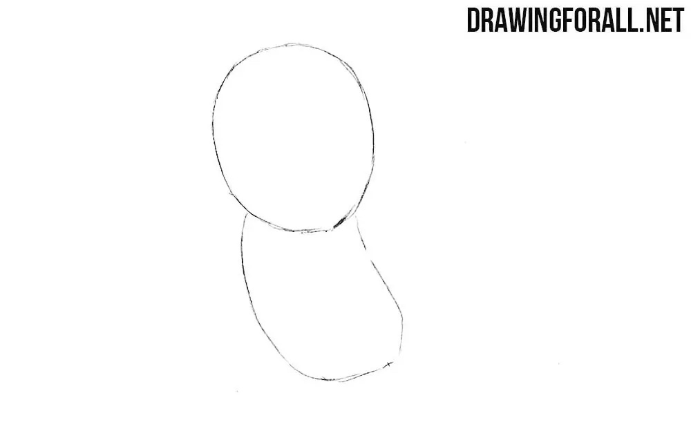 Draw the torso of chibi Spider-Man