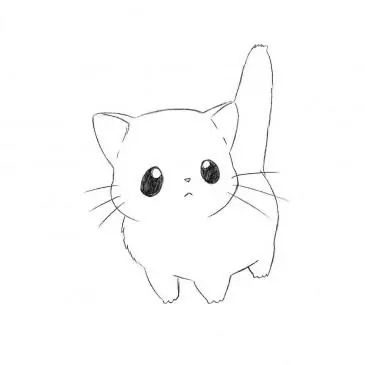 How to Draw a Chibi Cat | Drawingforall.net