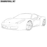 How to Draw a Ferrari 458 Italia