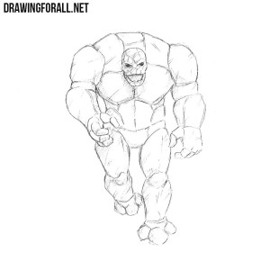 how to draw a Stone Golem