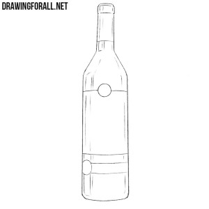 how to draw a bottle