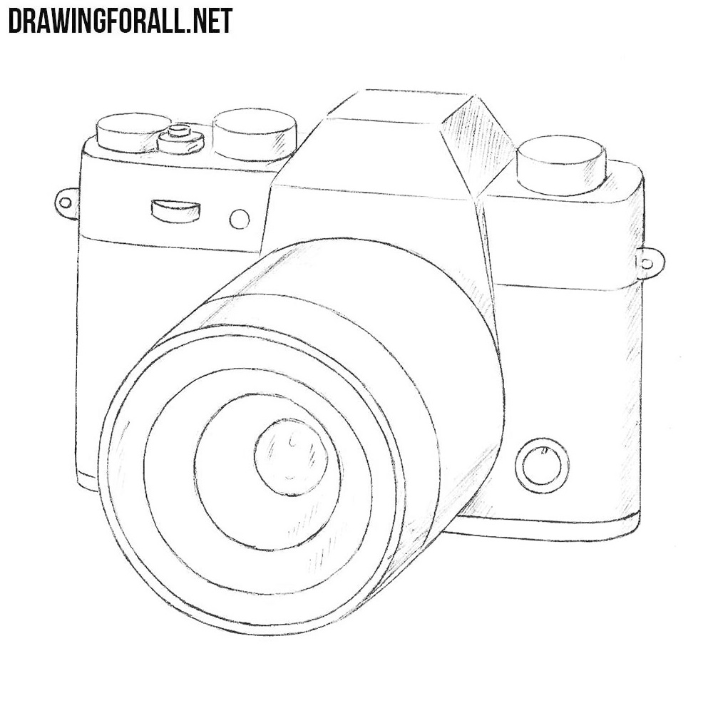 Sketch of Retro Photo Camera. Graphic by han.dhini · Creative Fabrica