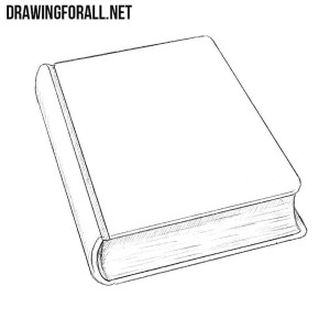 how to draw a closed book