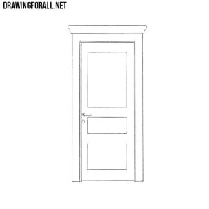 how to draw a door