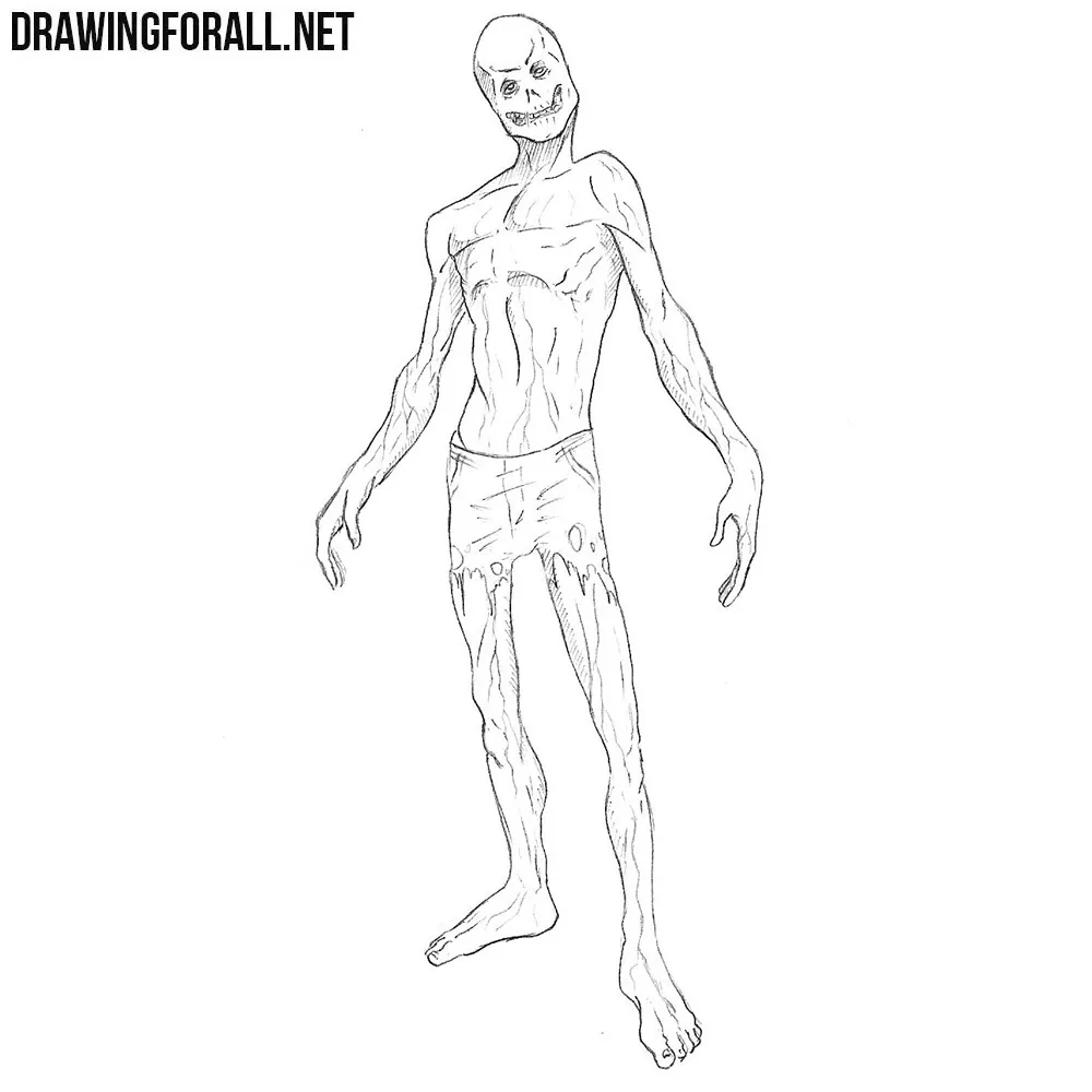 how to draw a ghoul from fallout