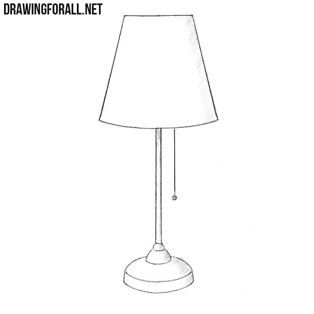 How to Draw a Lamp on a Table | Art for kids, Step kids, Lamp