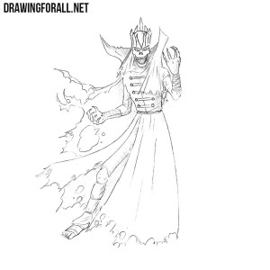 how to draw a lich