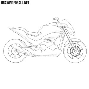 how to draw a motorcycle | Drawingforall.net
