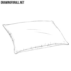how to draw a pillow