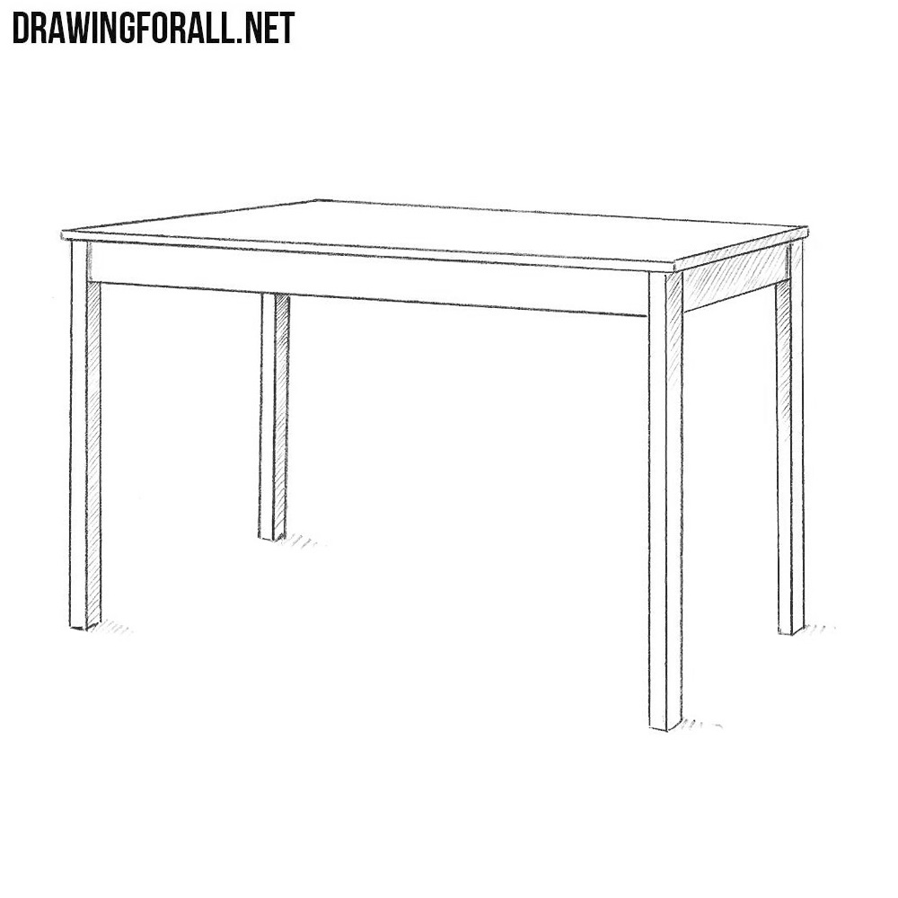 How to Draw a Table Step by Step
