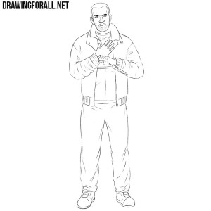 how to draw niko bellic