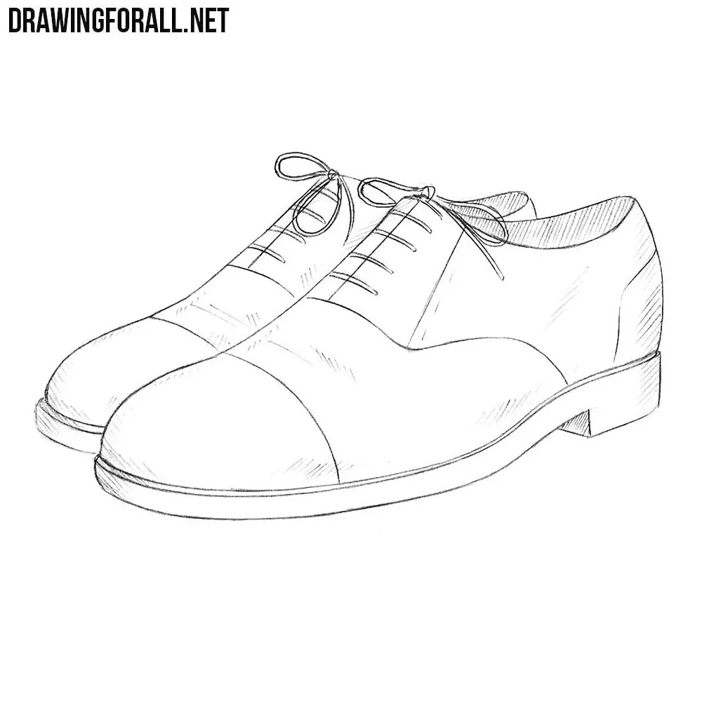 Shoe Drawing - How To Draw A Shoe Step By Step