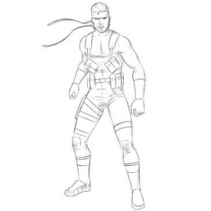 How to Draw Solid Snake