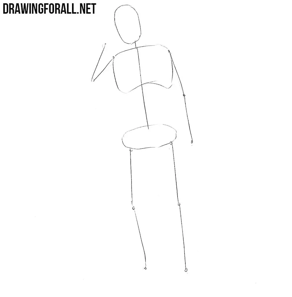 how to draw a businessman