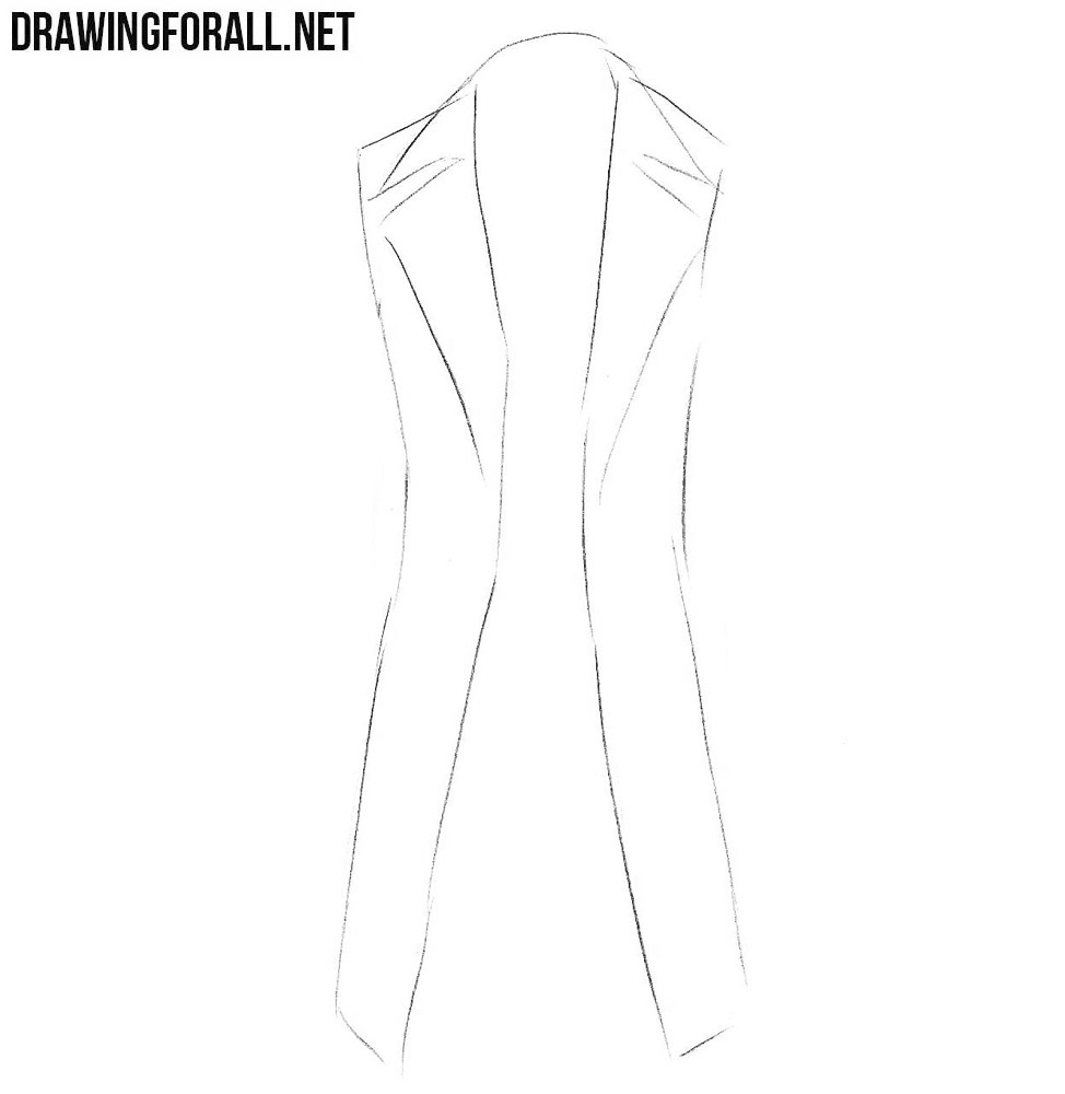 how to draw a coat