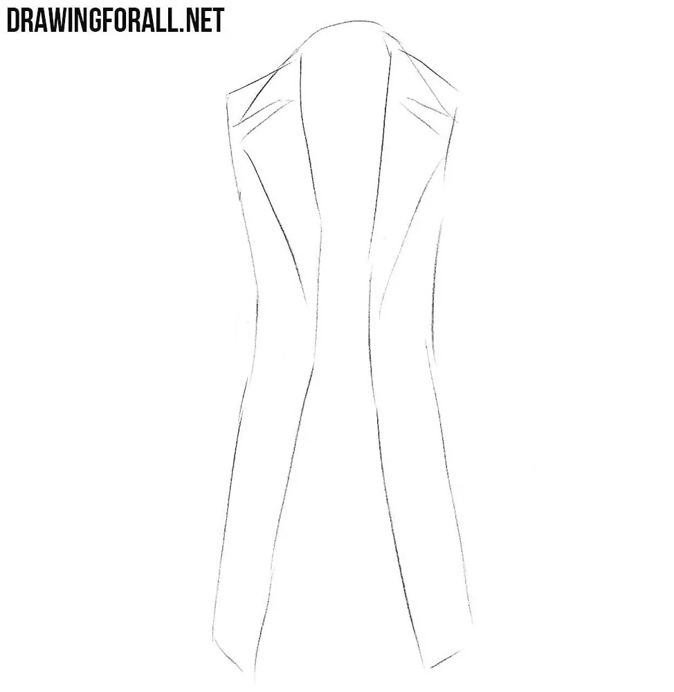 how to draw a coat