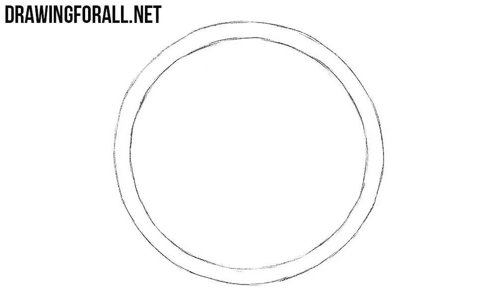 how to draw a steering wheel