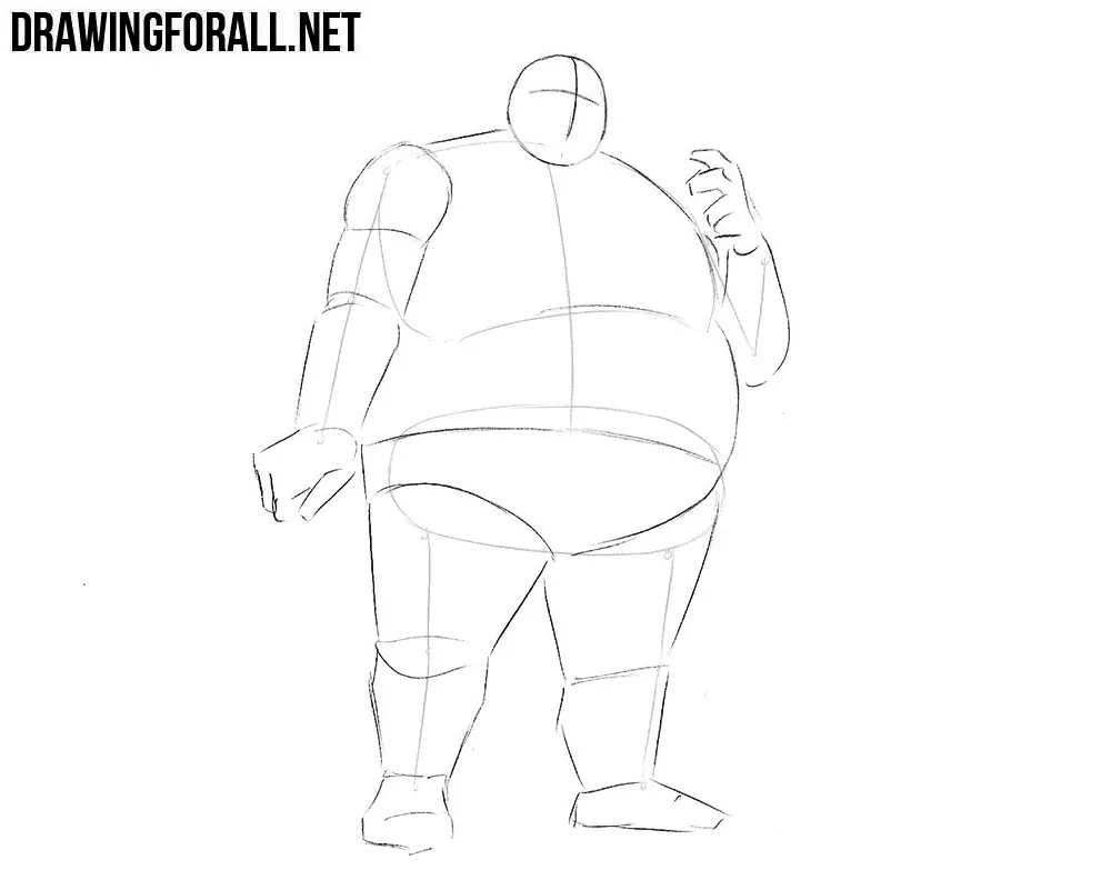 How to draw Kingpin from Marvel