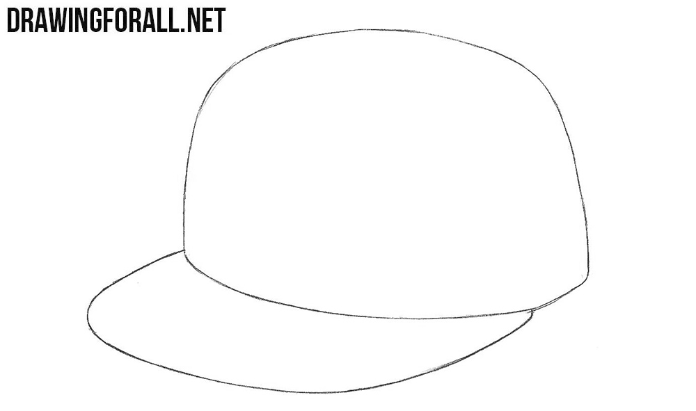 How to draw a baseball cap step by step
