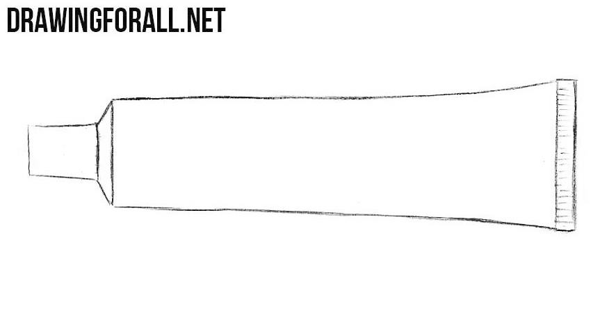 How to draw a toothpaste step by step