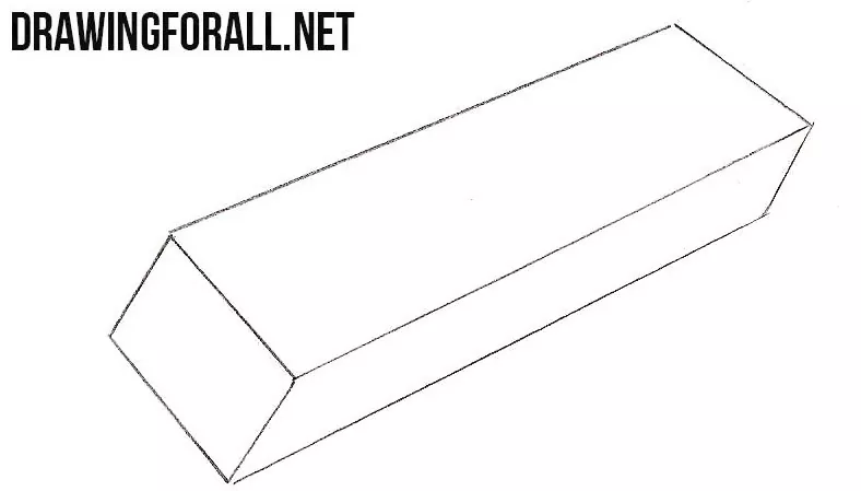 How to sketch a eraser step by step