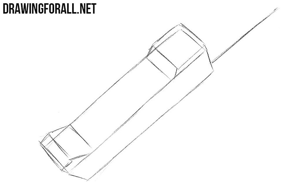 How to sketch a phone from the 80s