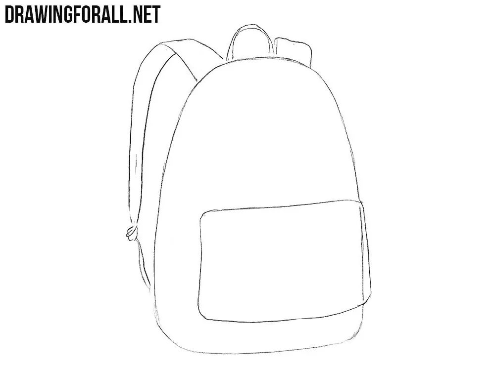 How To Draw A Backpack Easy Step By Step 