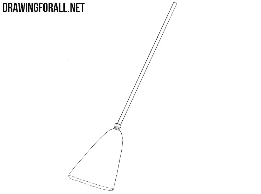 Learn how to draw a broom step by step