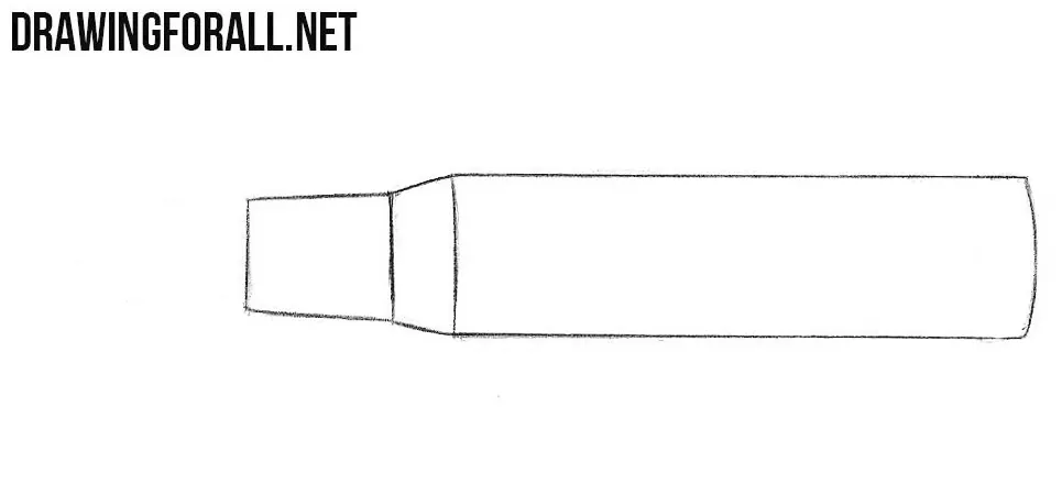 Learn how to draw a bullet