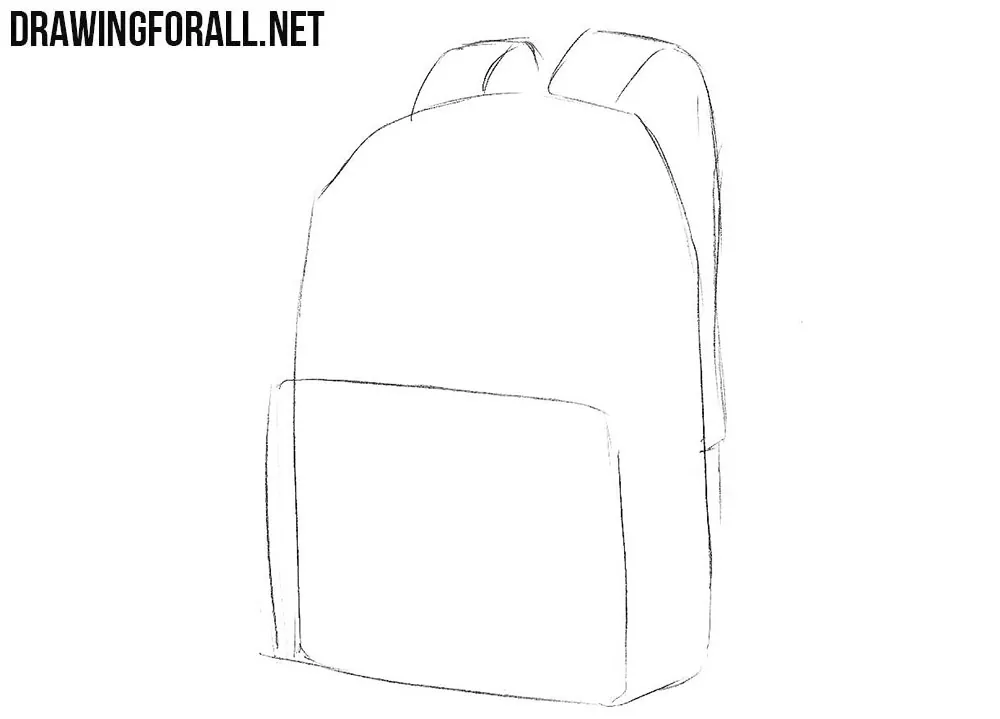 How to draw school bag step by step - YouTube