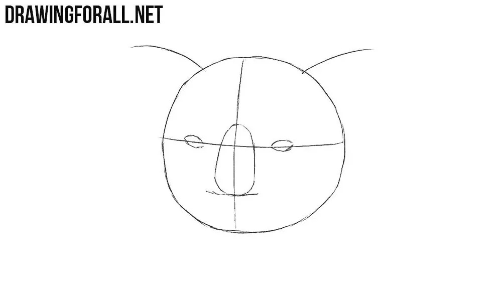 Learn to draw a koala head
