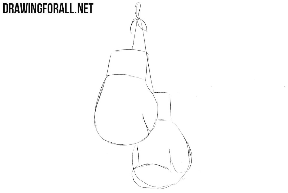 Learn to draw boxing gloves