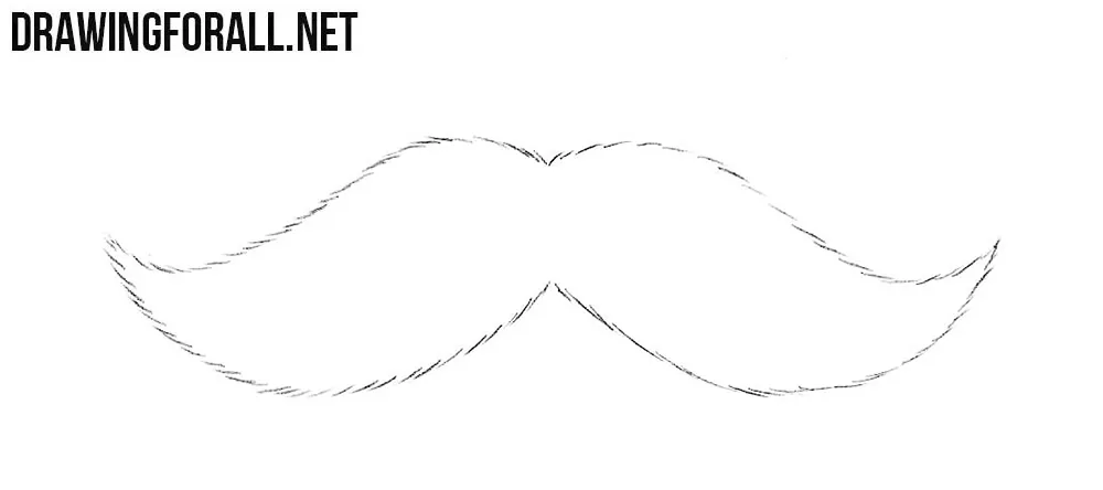 Mustache drawing