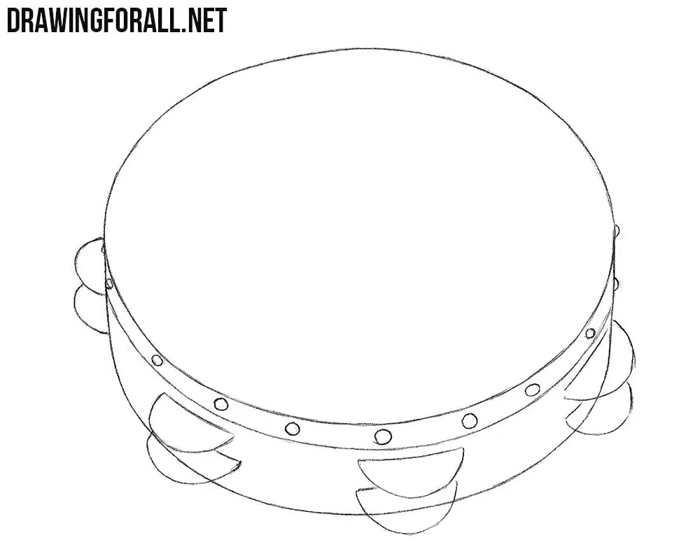 How to Draw a Drum - Really Easy Drawing Tutorial