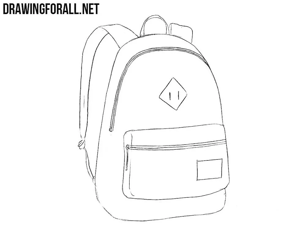 Backpack drawing tutorial