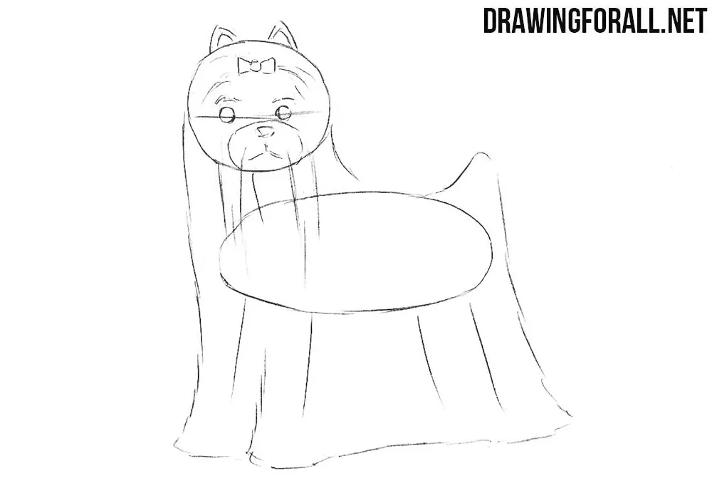 How to draw a little dog