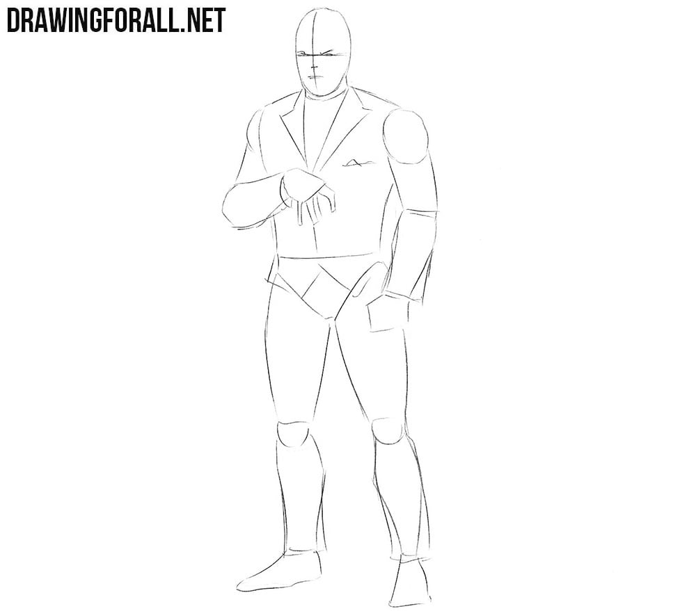 How to sketch Chameleon from Marvel