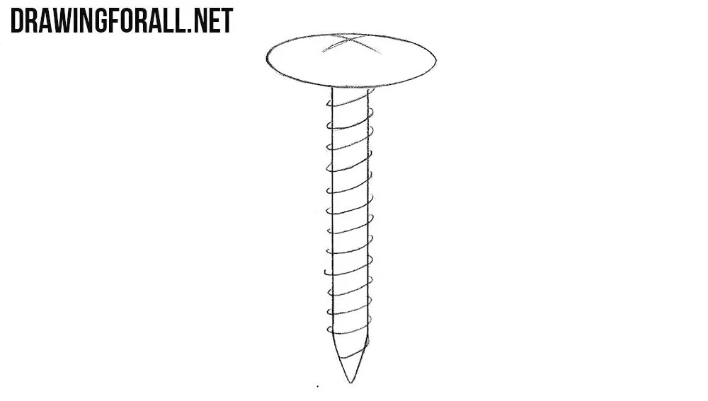 How to sketch a screw