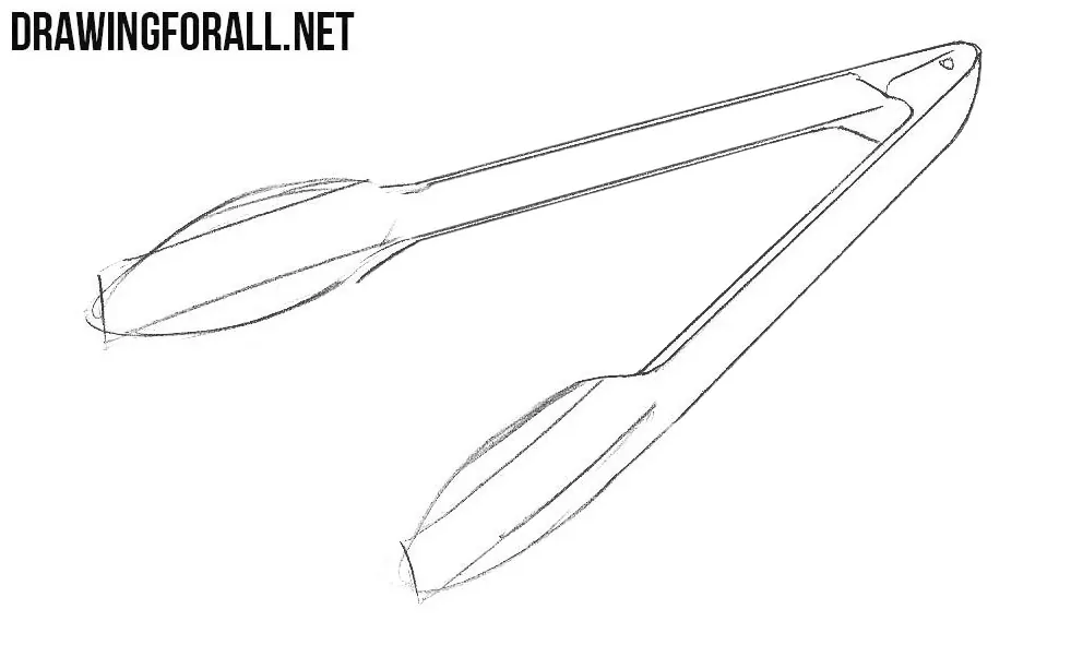 How to sketch a tongs