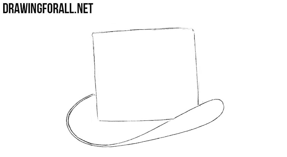 3 How to sketch a top hat step by step