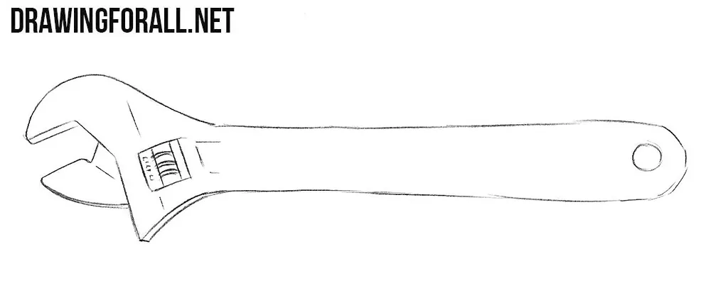 How to sketch a wrench