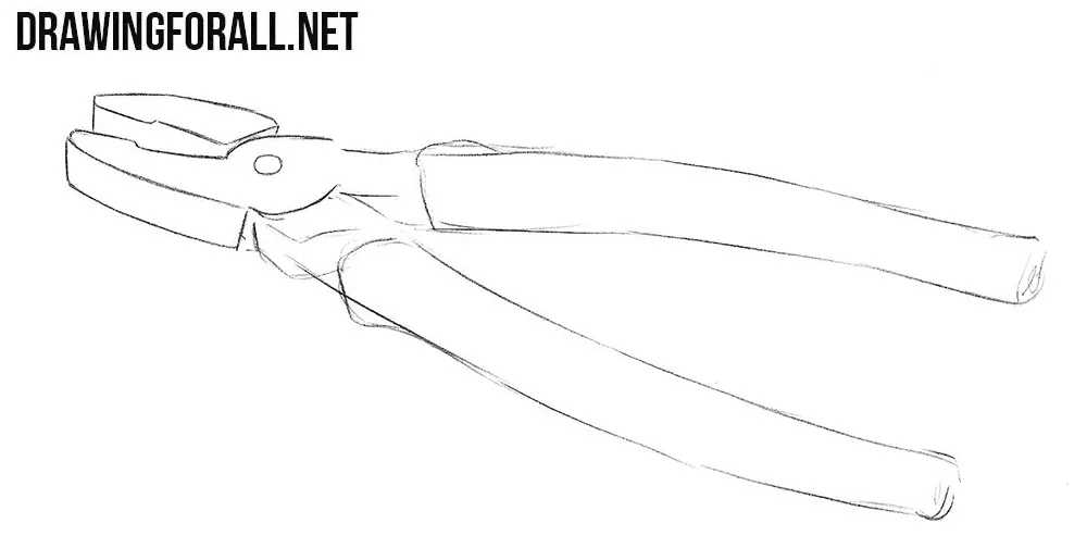 How to sketch pliers