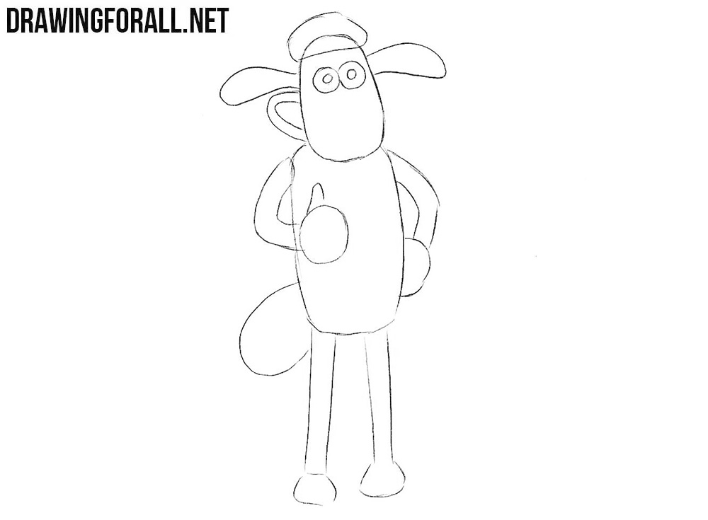 Learn how to draw Shaun the Sheep