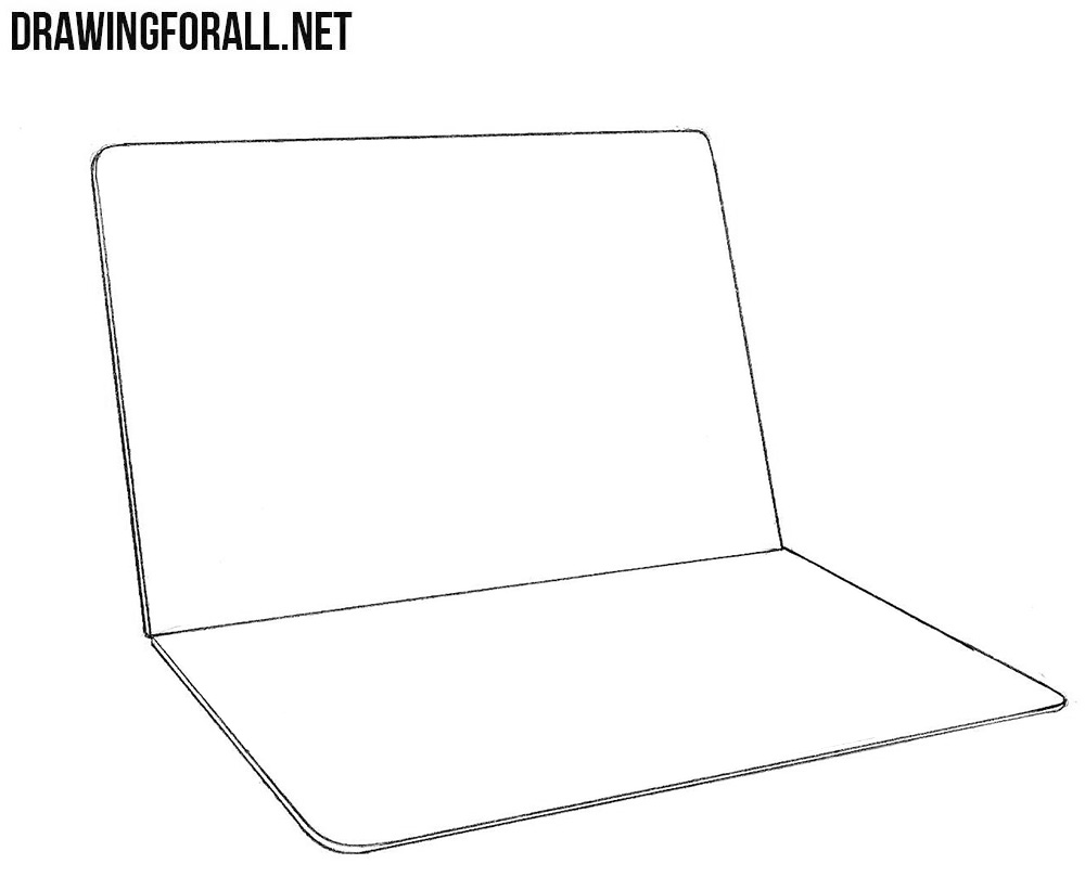 Learn to draw a macbook step by step