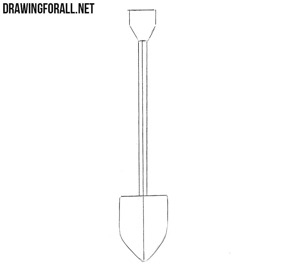 Learn to draw a shovel